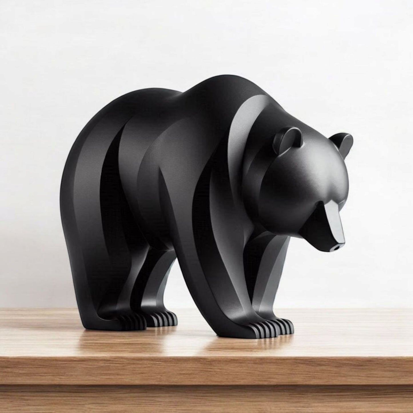 Minimalistische Bären-Skulptur