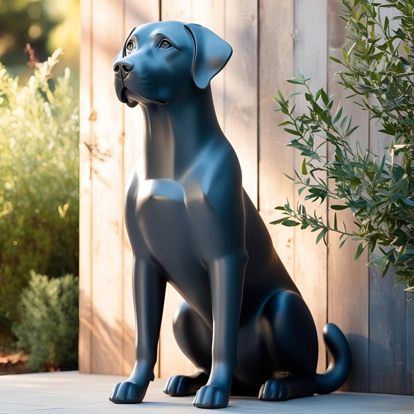 Minimalistischer Labrador – Skulptur