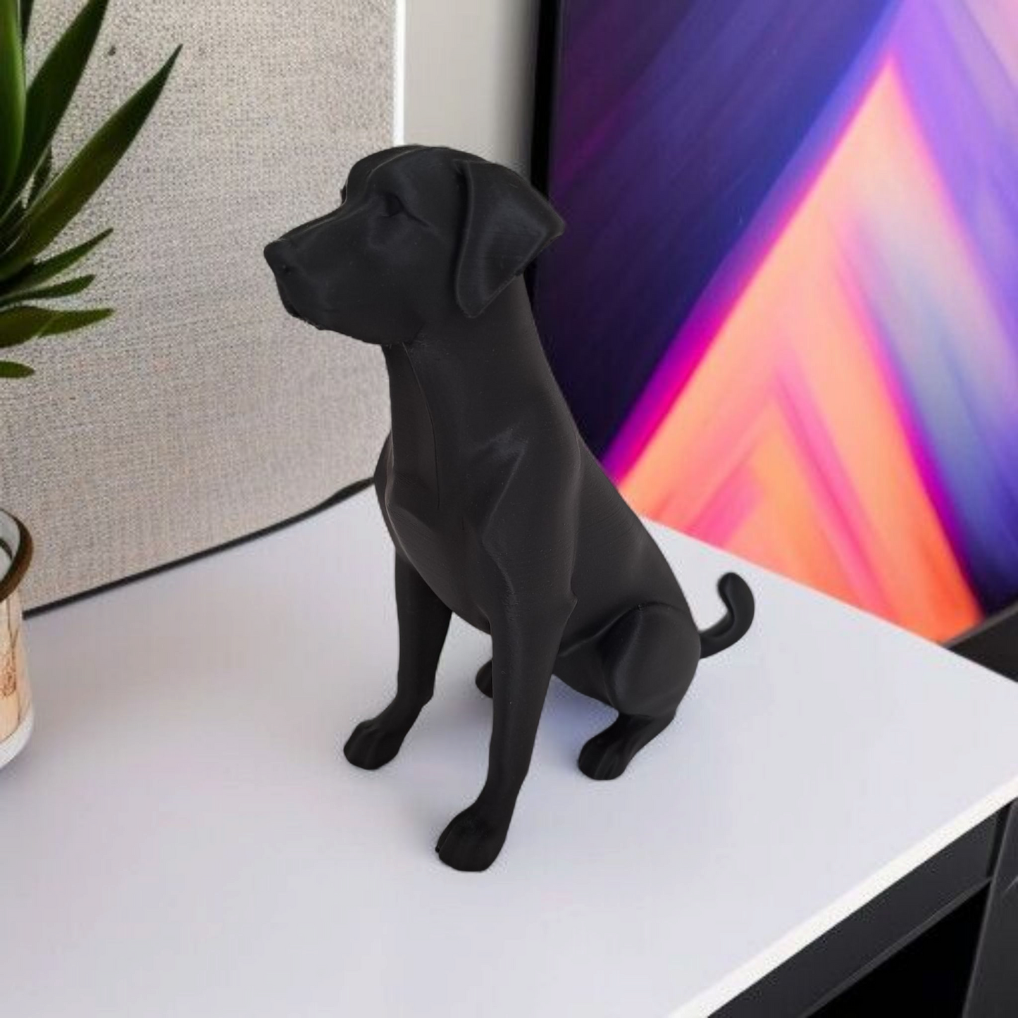 Minimalistischer Labrador – Skulptur