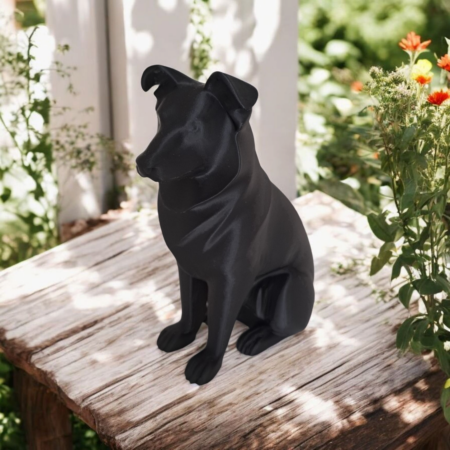Minimalistischer Australian Shepherd – Skulptur
