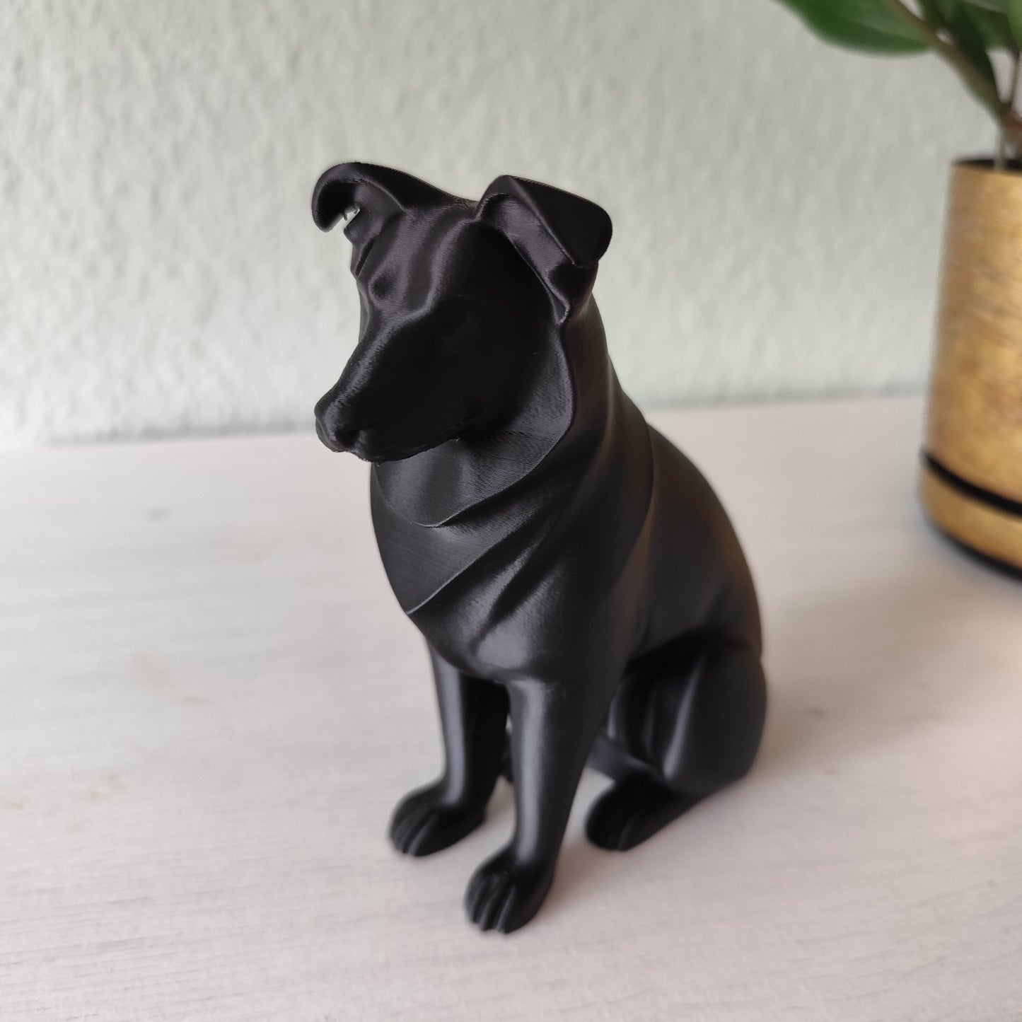 Minimalistischer Australian Shepherd – Skulptur