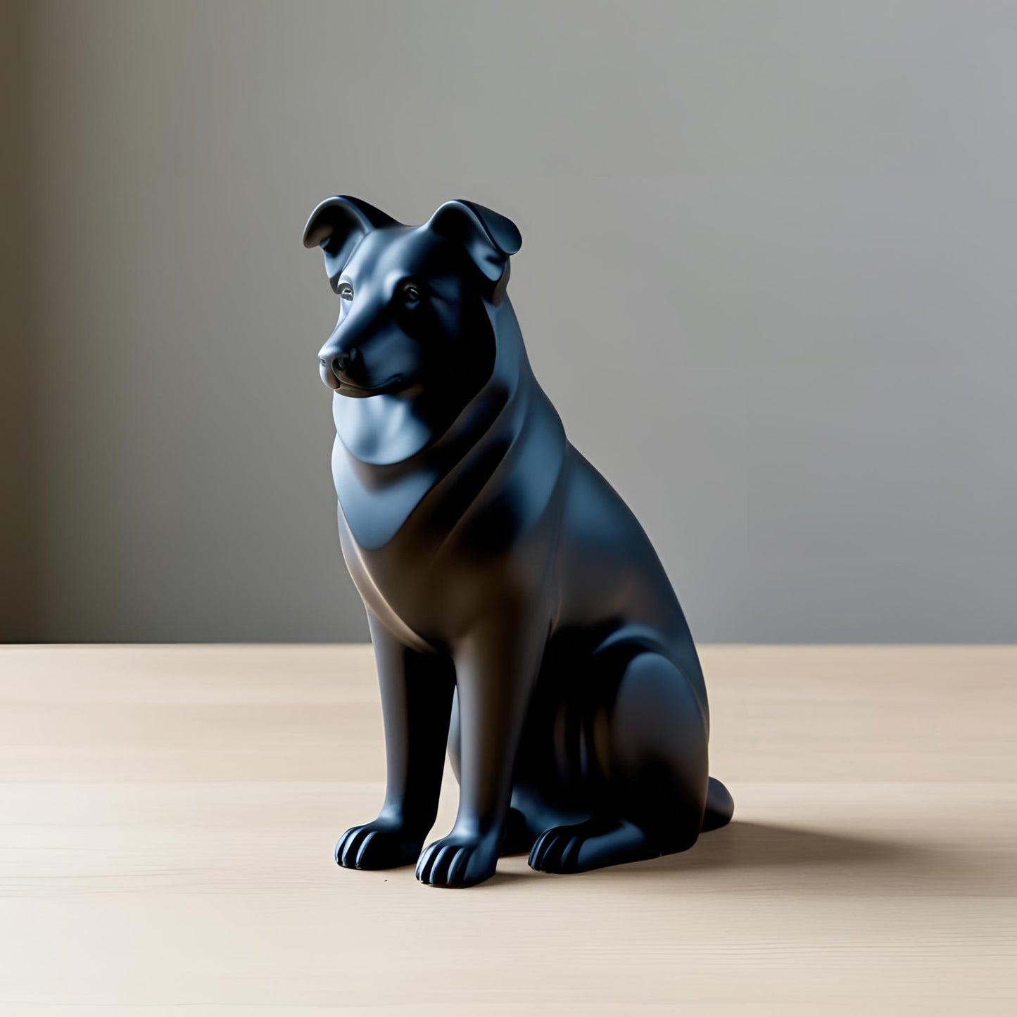 Minimalistischer Australian Shepherd – Skulptur