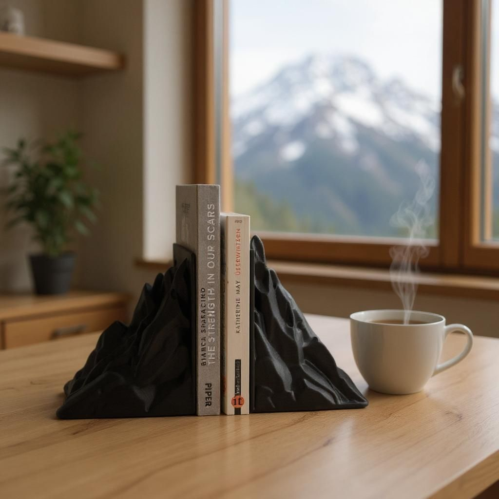 Buchstütze „Mountain Peaks“