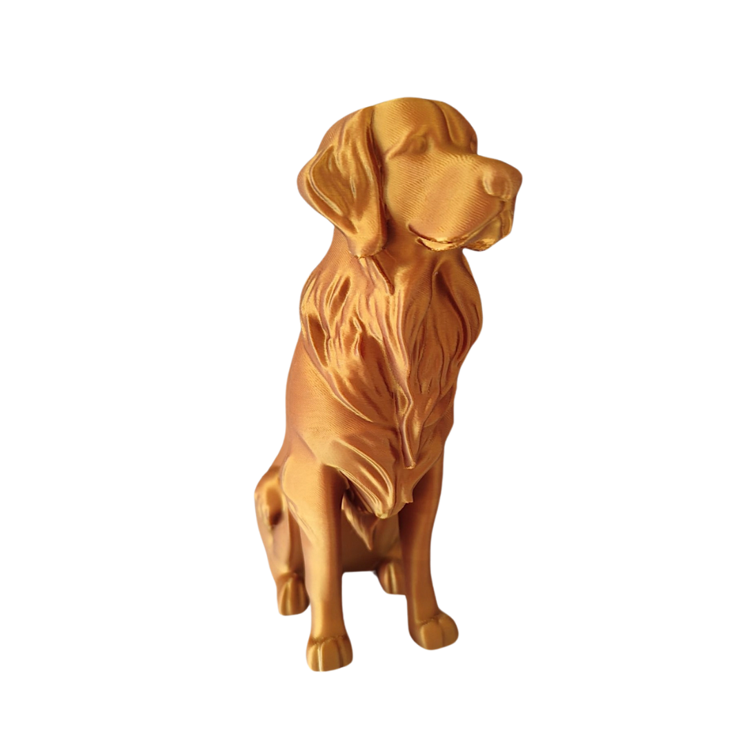 Minimalistische Hundefigur „Golden Retriever“ – Skulptur