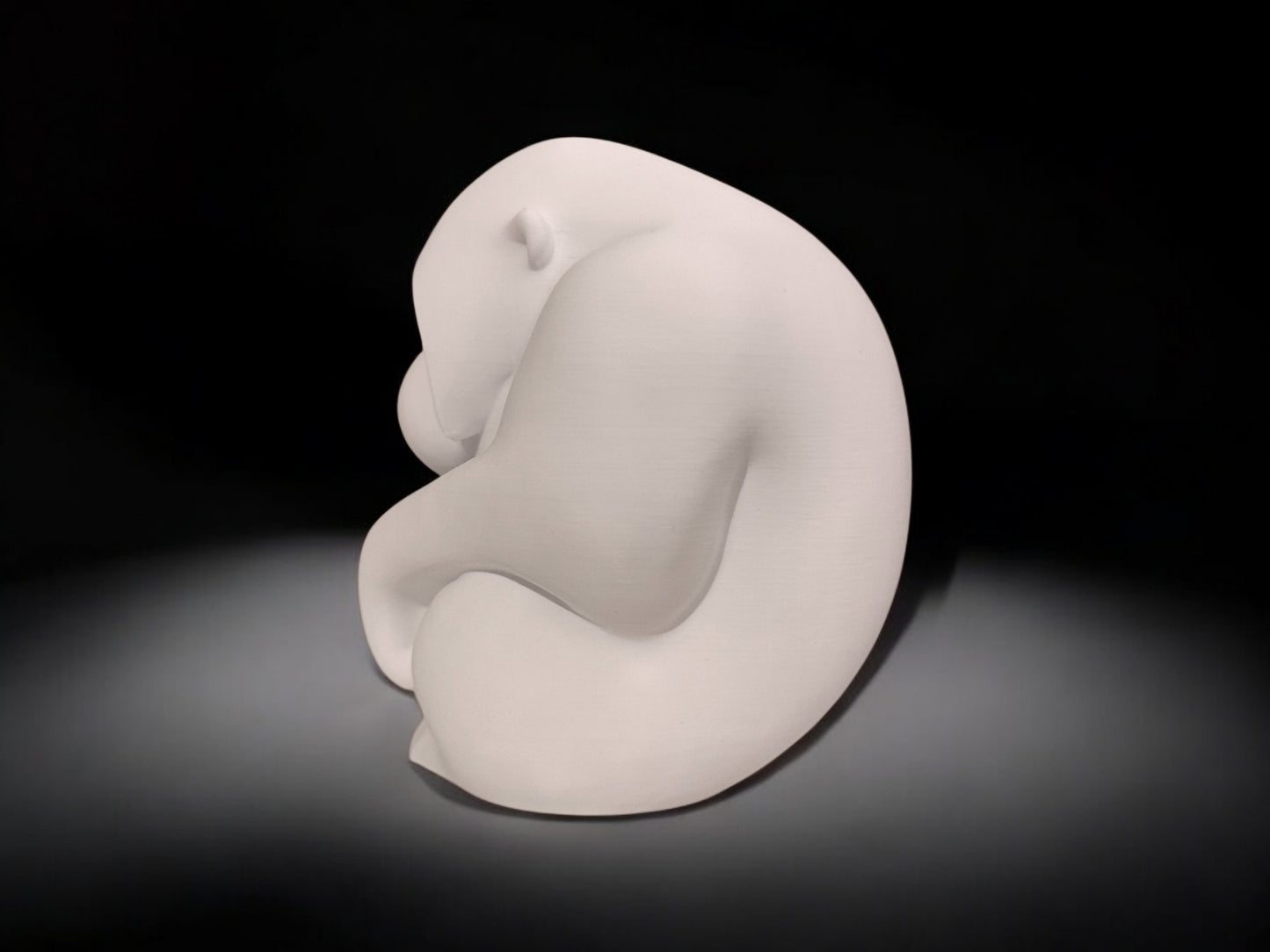 Minimalistische Orang-Utan Figur „Orang“ – Skulptur