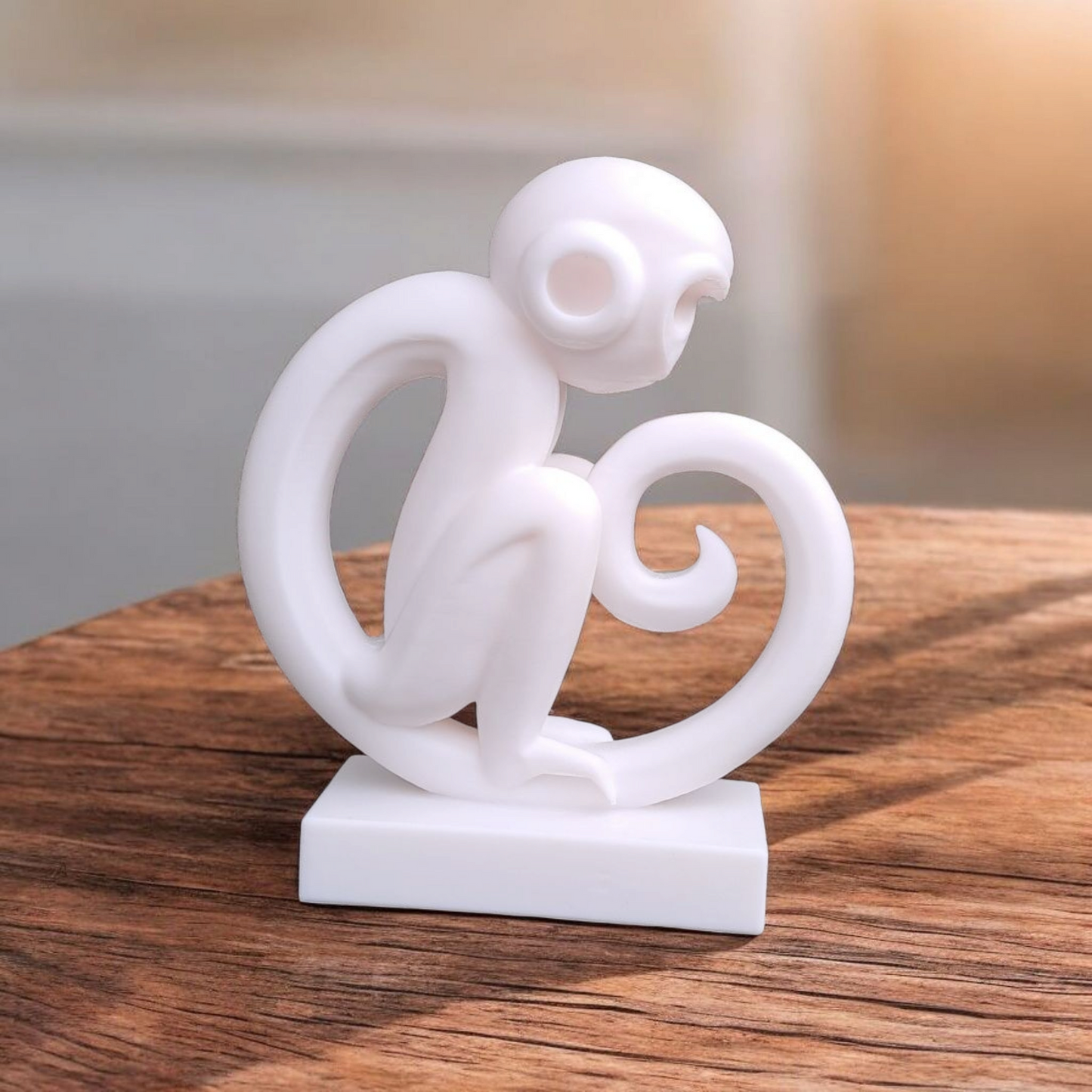 Minimalistische Affen Figur „Monkey Magic“ – Skulptur