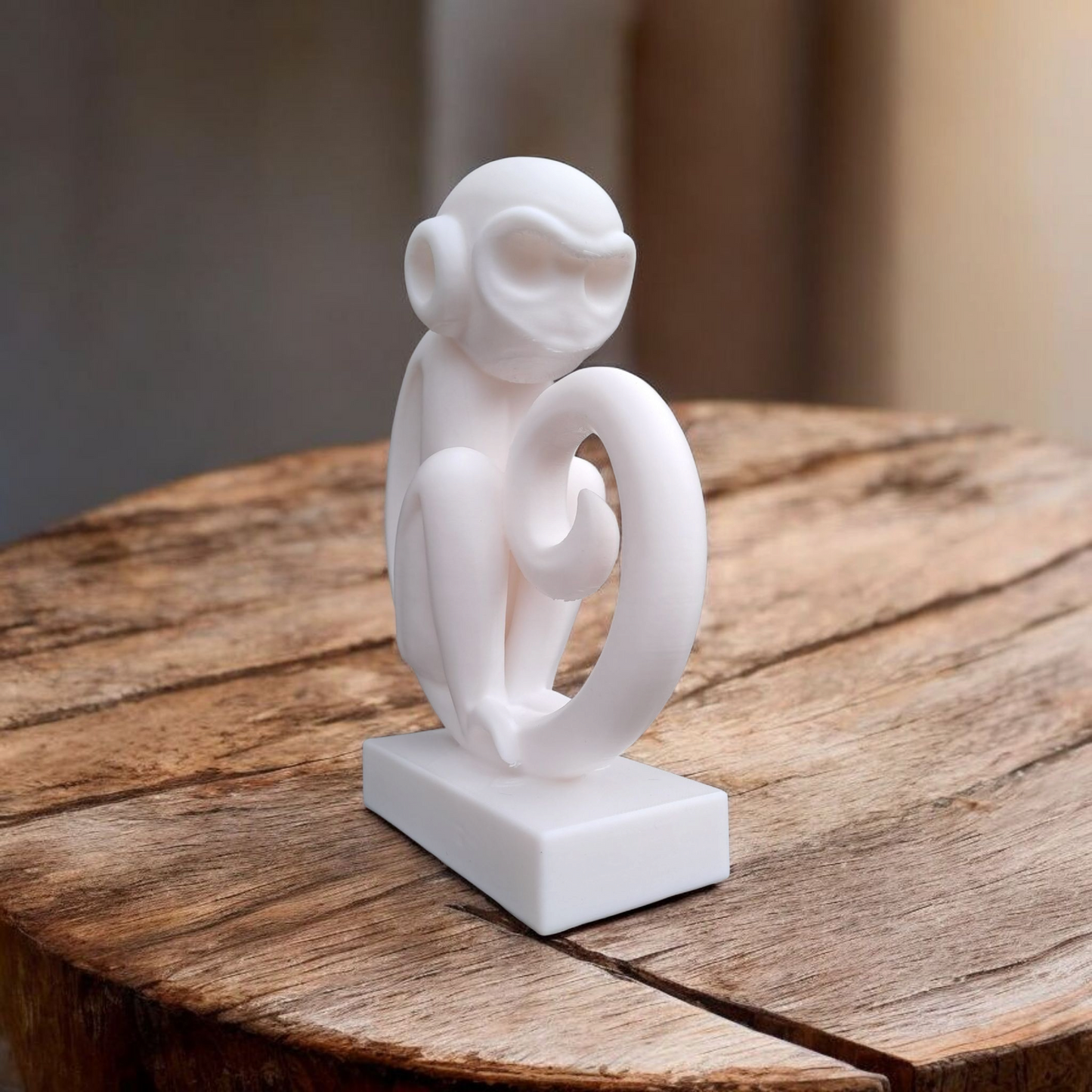 Minimalistische Affen Figur „Monkey Magic“ – Skulptur