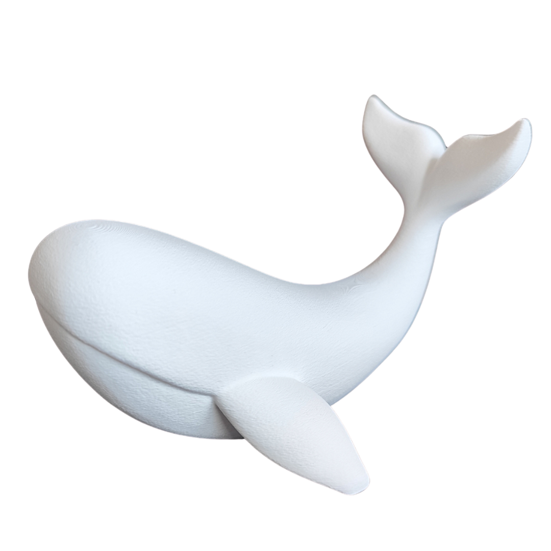 Minimalistische Wal Figur „The Whale“ – Skulptur