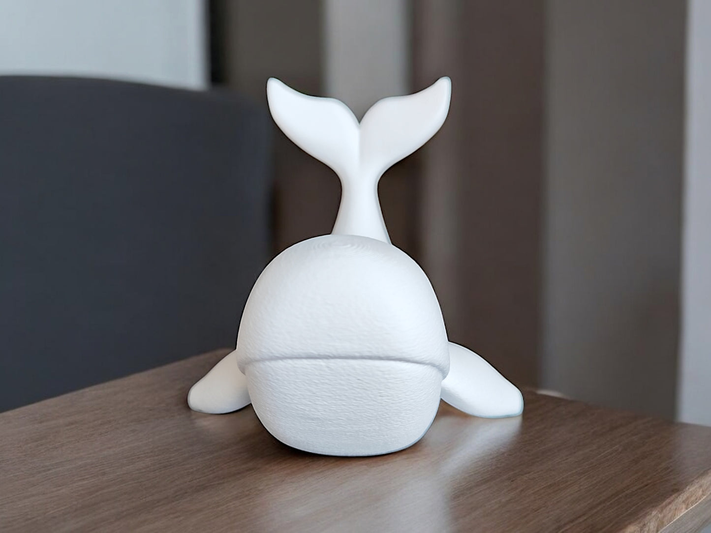 Minimalistische Wal Figur „The Whale“ – Skulptur
