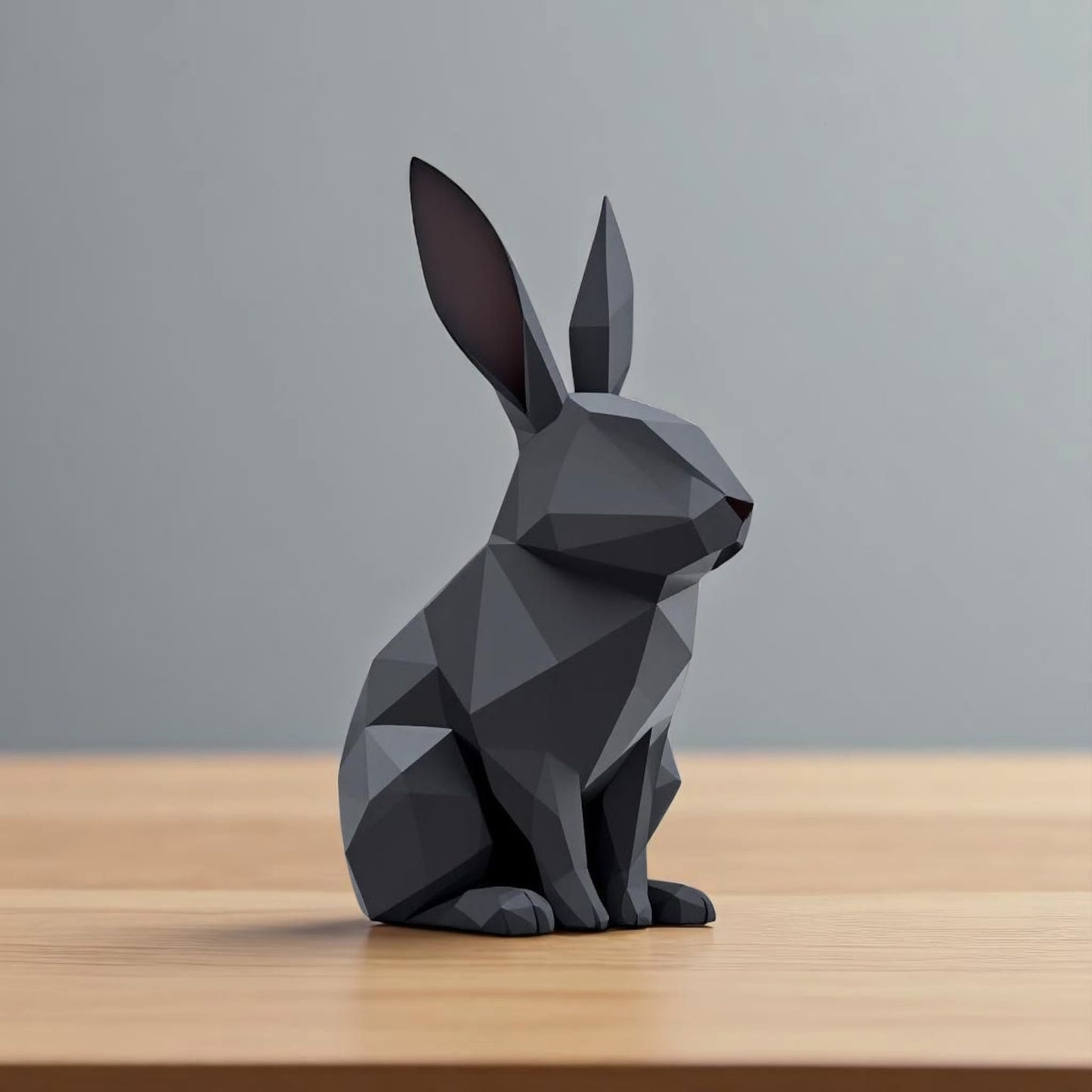 Hasen Figur „Low Poly Bunny“ – Skulptur