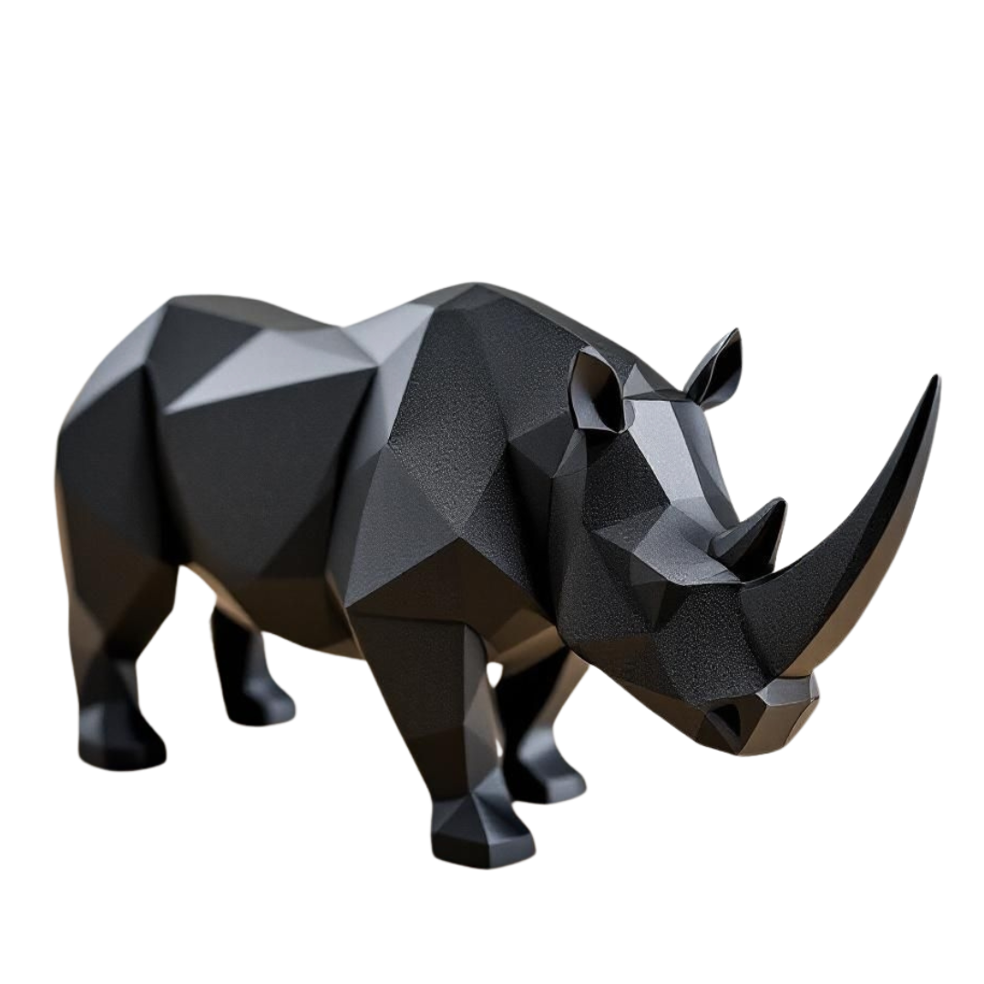 Nashorn Figur „The Rhino“ – Skulptur