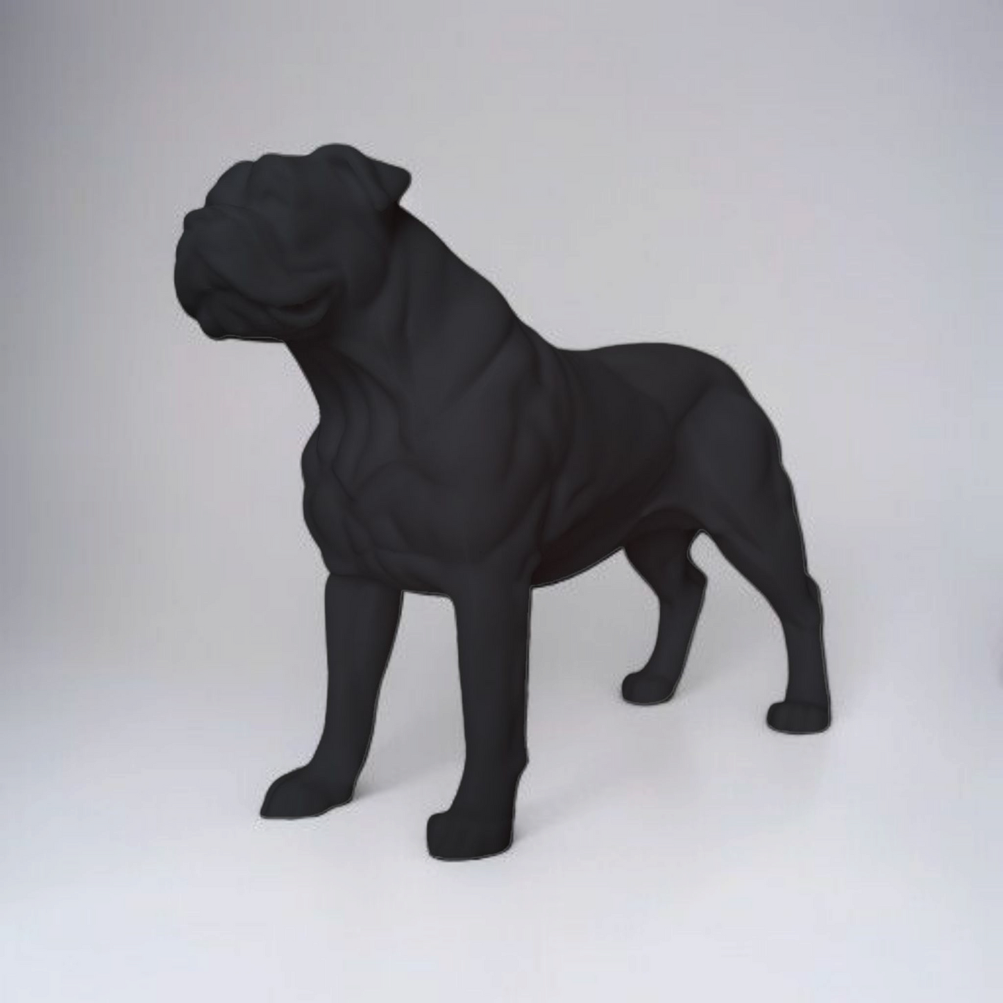 Hunde Figur „American Bulldog“ – Skulptur