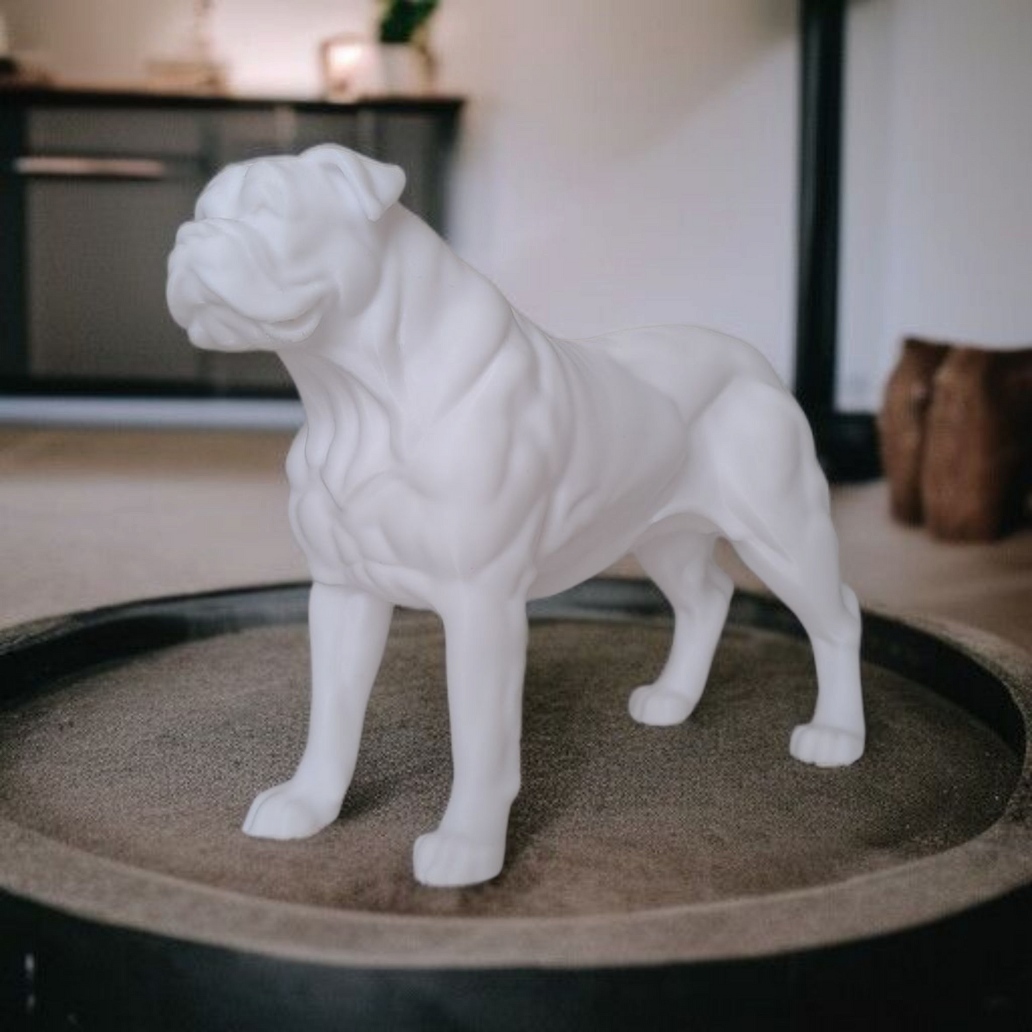Hunde Figur „American Bulldog“ – Skulptur