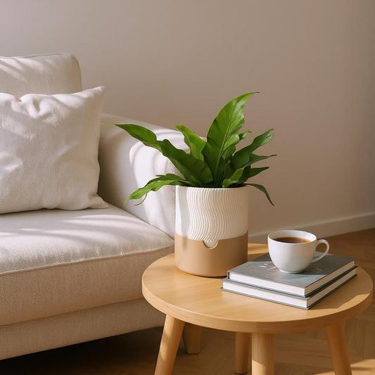 2-teiliger Pflanztopf „Ribbed Duo“