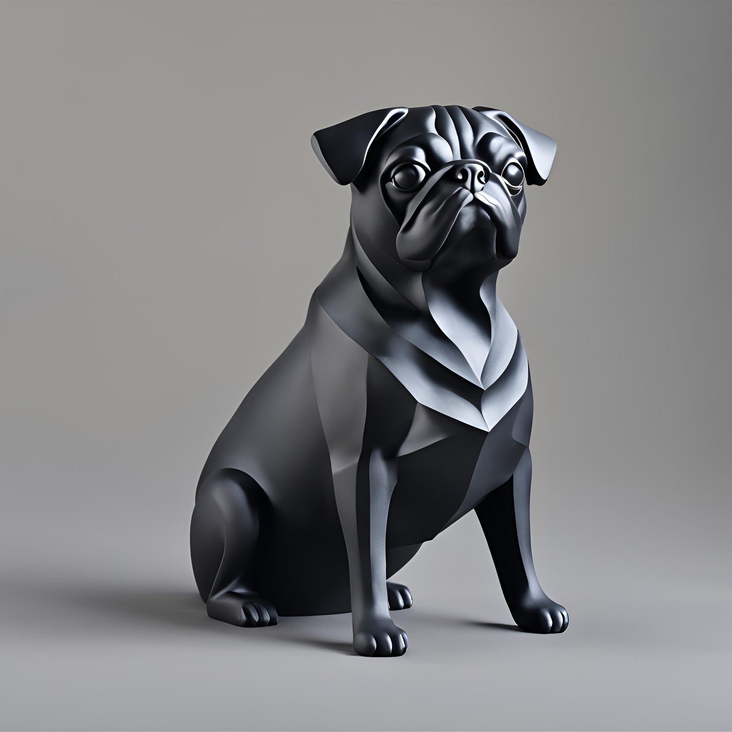 Hunde Figur „The Pug“ – Skulptur