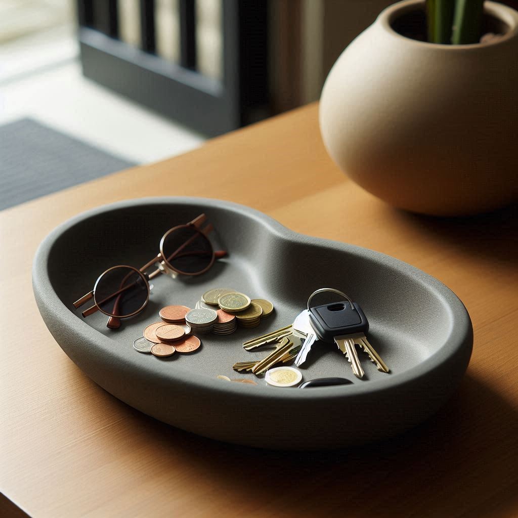 Design Key & Coin Tray „KidneyBean“ – Stilvoll organisiert, natürlich geschwungen