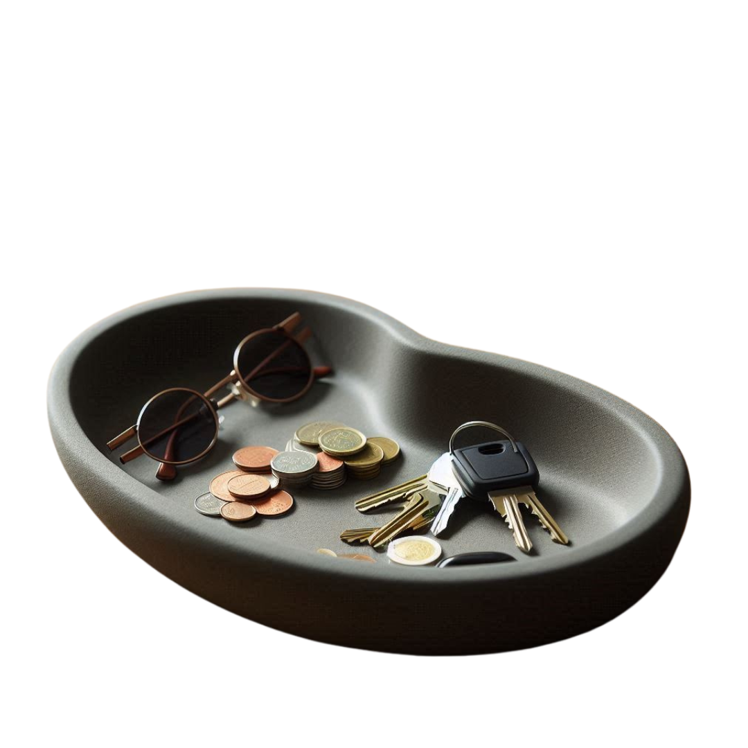 Design Key & Coin Tray „KidneyBean“ – Stilvoll organisiert, natürlich geschwungen