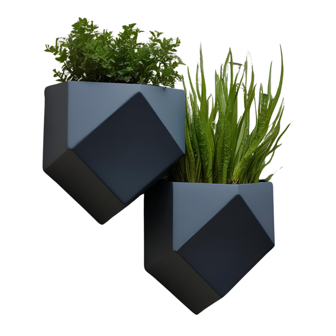 Wand-Blumentopf „Low Poly“