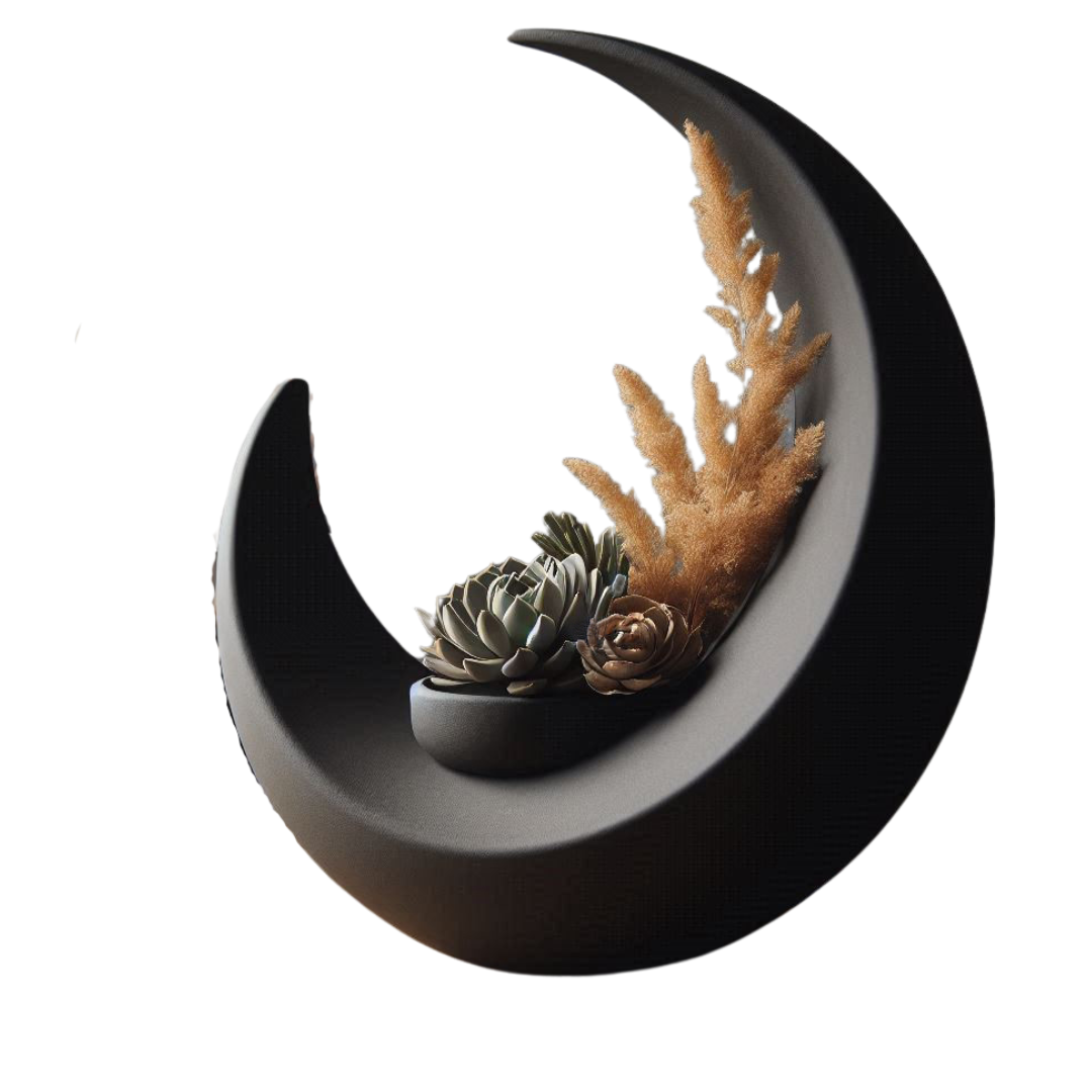 Designer Blumentopf "Crescent"