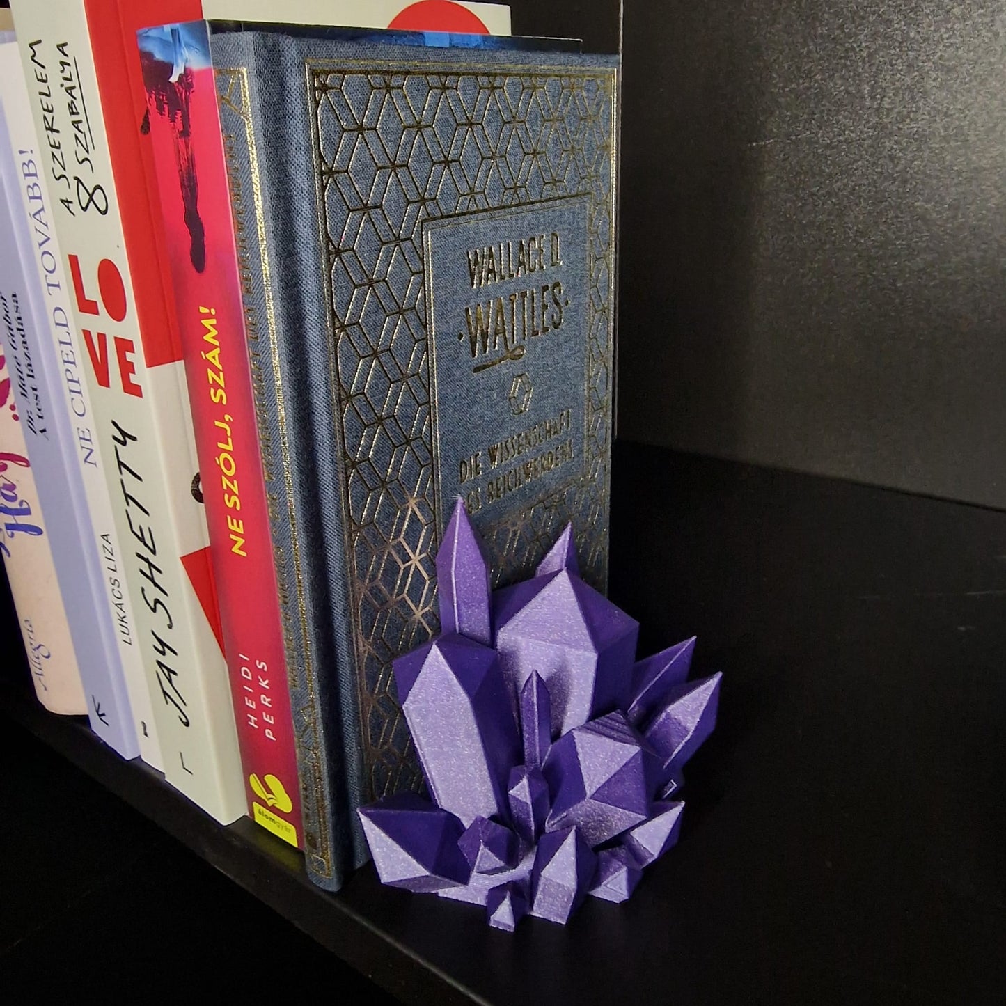 Buchstütze "Kristall"