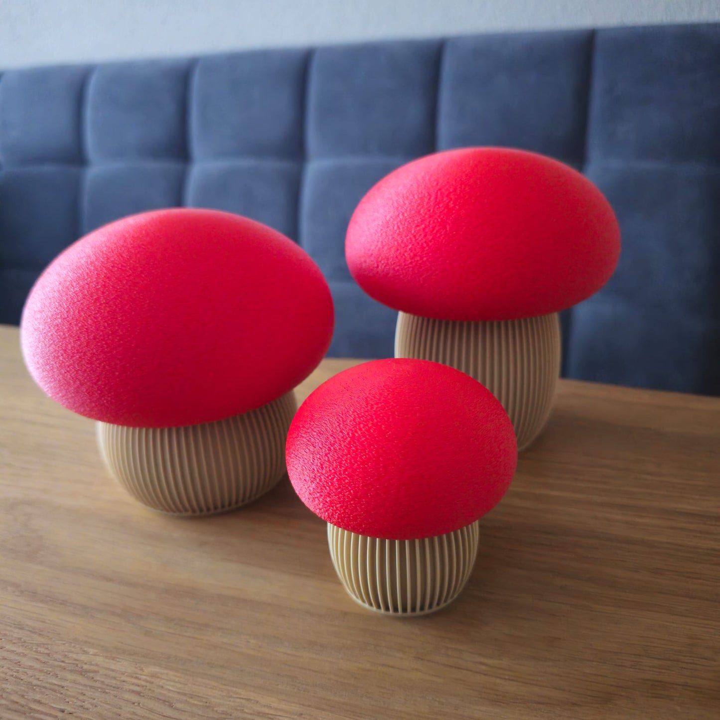 Japandi Pilz Dekoration 3er Set (Behälter) – Minimalistische Natürlichkeit