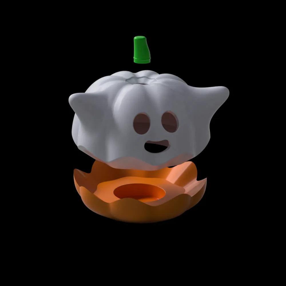 Ghost Pumpkin LED-Teelichthalter