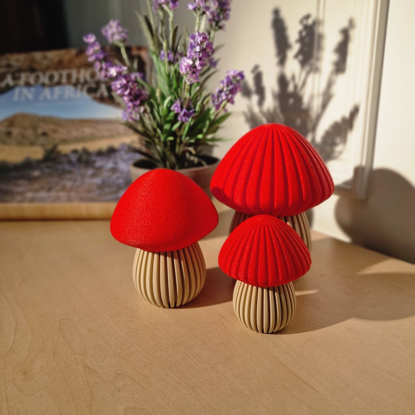 Pilz Herbstdekoration – Minimalistische Naturakzente in 3 Größen