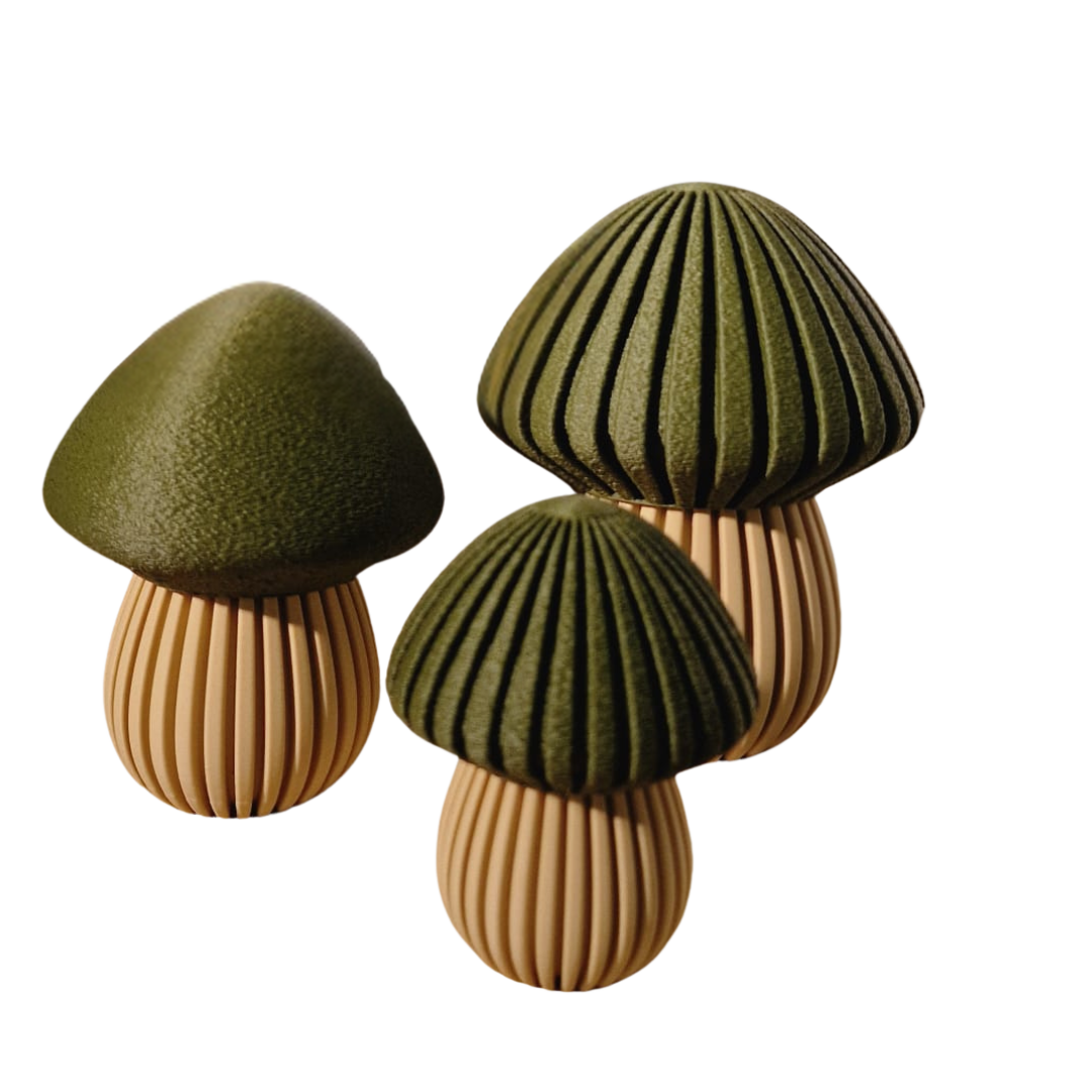 Pilz Herbstdekoration – Minimalistische Naturakzente in 3 Größen