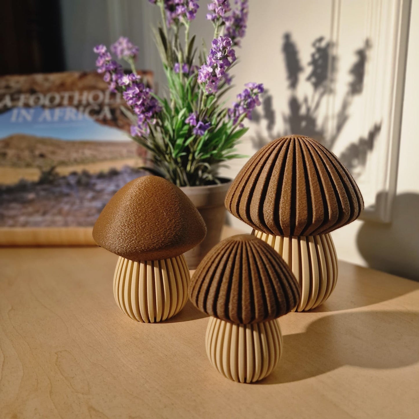 Pilz Herbstdekoration – Minimalistische Naturakzente in 3 Größen