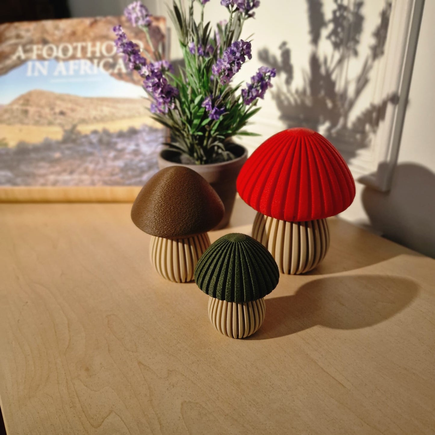 Pilz Herbstdekoration – Minimalistische Naturakzente in 3 Größen