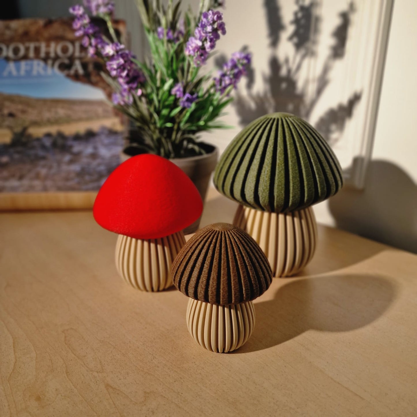 Pilz Herbstdekoration – Minimalistische Naturakzente in 3 Größen