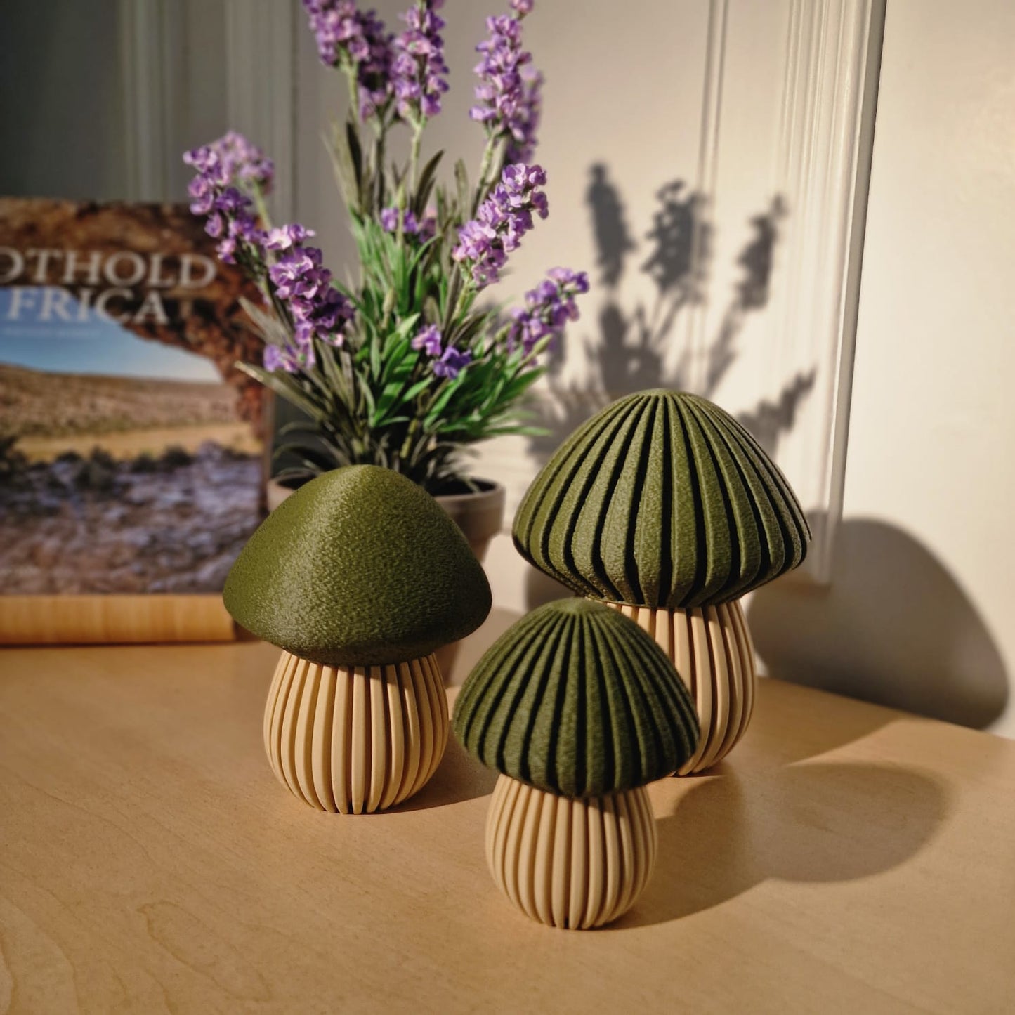 Pilz Herbstdekoration – Minimalistische Naturakzente in 3 Größen