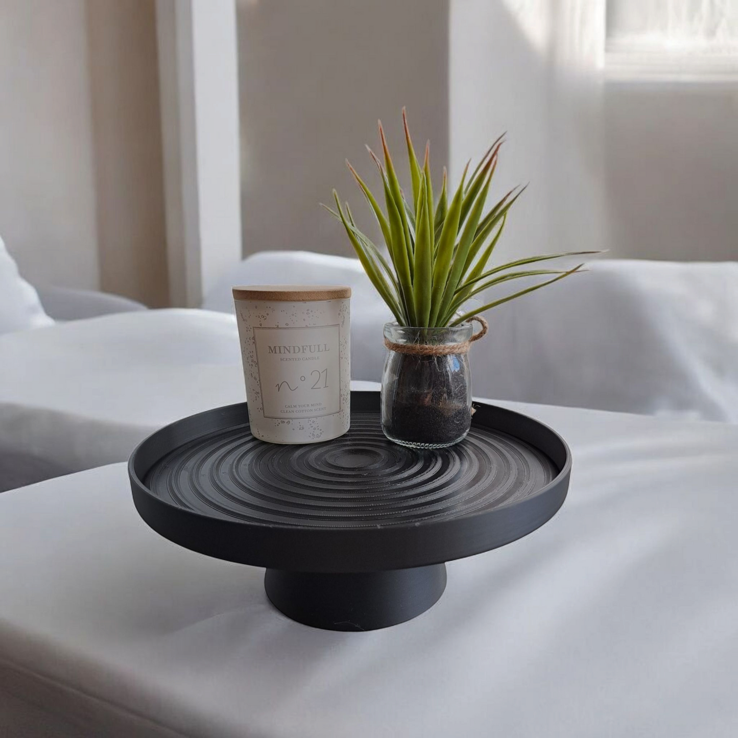 Dekoschale „Swirl“ mit Standfuß