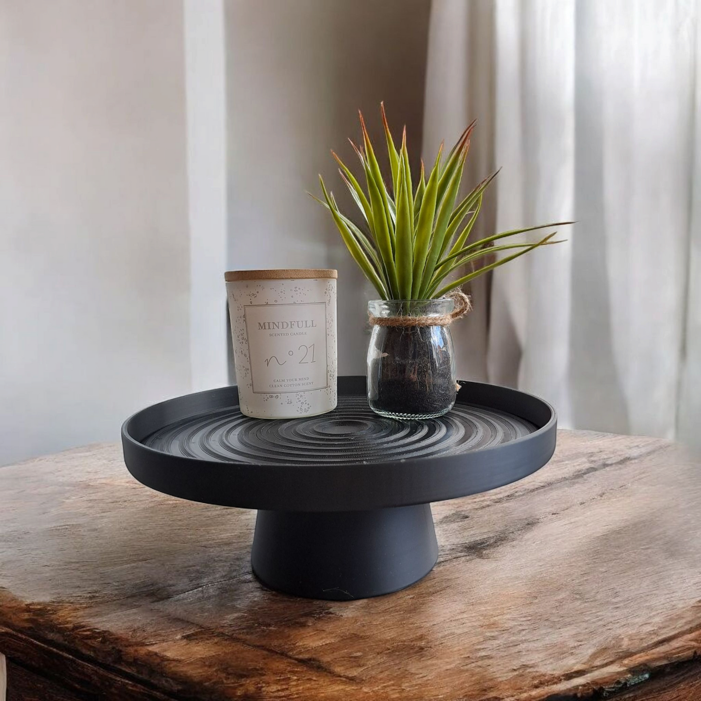 Dekoschale „Swirl“ mit Standfuß