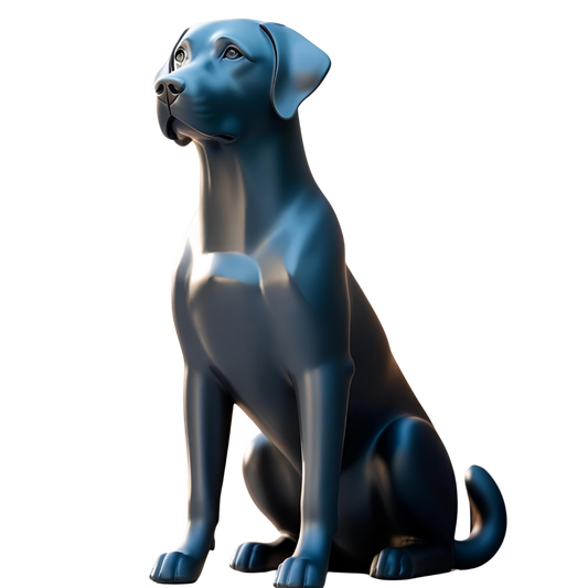 Minimalistischer Labrador – Skulptur