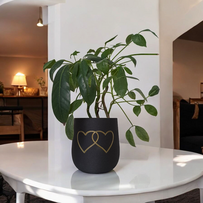Moderner Übertopf „Two Hearts“