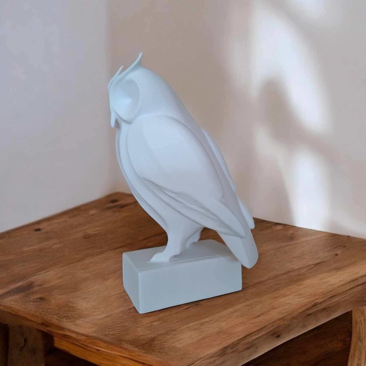 Minimalistische Eulen Figur „The Owl“   – Skulptur