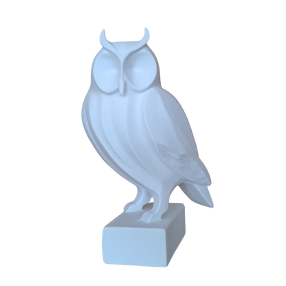 Minimalistische Eulen Figur „The Owl“   – Skulptur