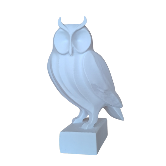Minimalistische Eulen Figur „The Owl“   – Skulptur