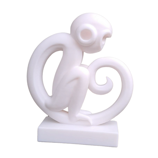 Minimalistische Affen Figur „Monkey Magic“   – Skulptur