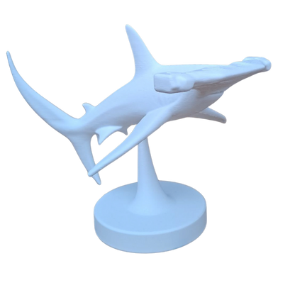 Minimalistische Hai Figur „Hammerhead Shark“   – Skulptur