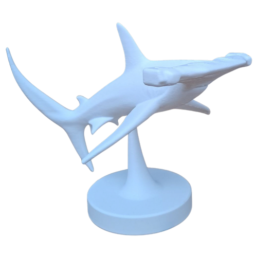 Minimalistische Hai Figur „Hammerhead Shark“   – Skulptur