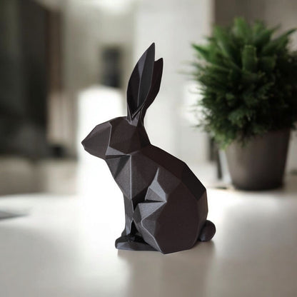 Hasen Figur „Low Poly Bunny“   – Skulptur