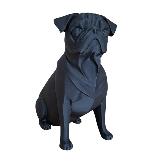 Hunde Figur „The Pug“   – Skulptur