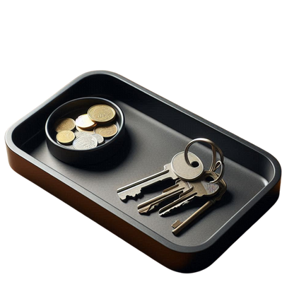 Design Key Tray mit Münzschale – Ordnung mit Stil