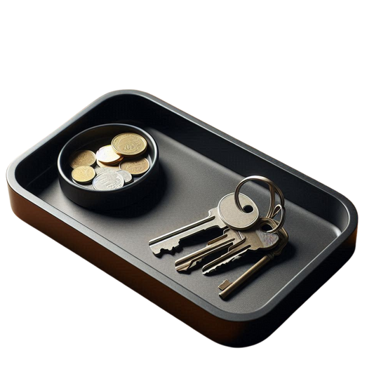 Design Key Tray mit Münzschale – Ordnung mit Stil
