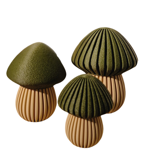 Pilz Herbstdekoration – Minimalistische Naturakzente in 3 Größen
