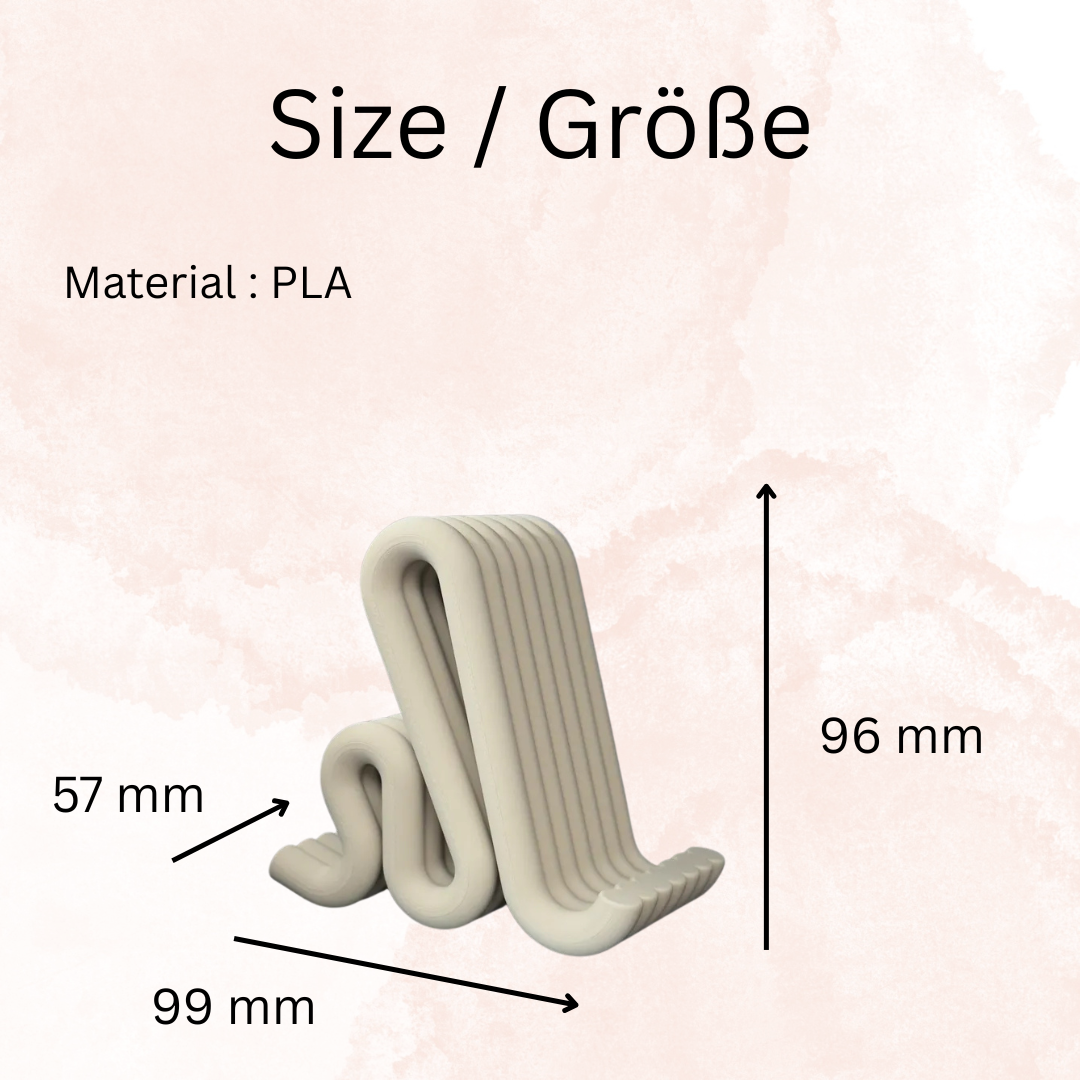 Minimalistischer Telefonständer – modernes Flow-Design für jeden Schreibtisch