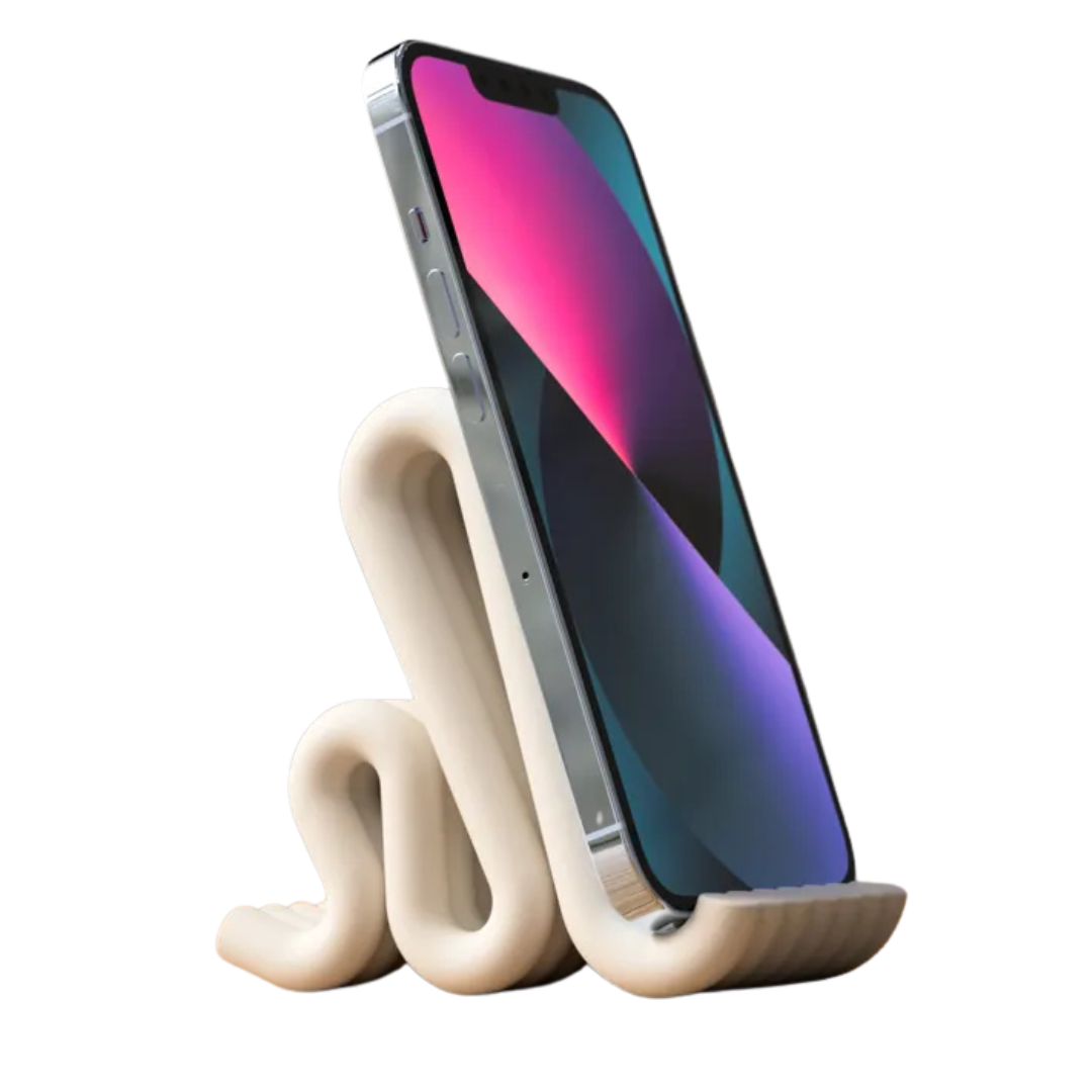 Minimalistischer Telefonständer – modernes Flow-Design für jeden Schreibtisch