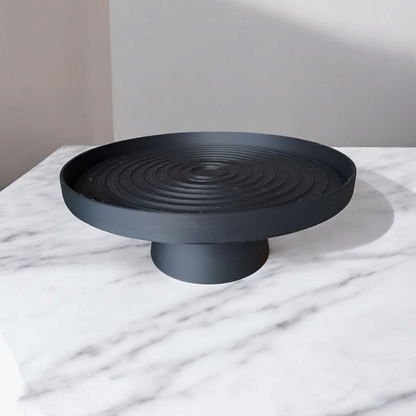 Dekoschale „Swirl“ mit Standfuß